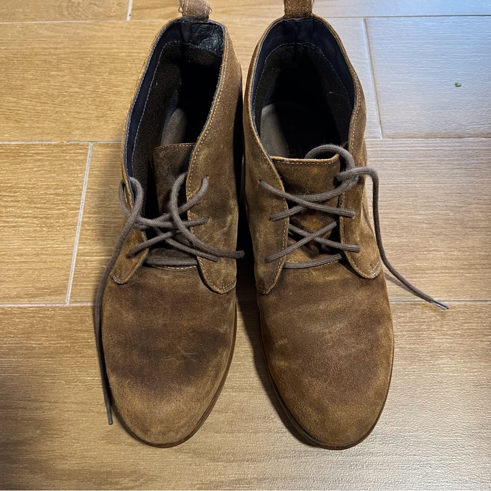 Naot Women’s Levanto Ankle Chukka Lace-up Brown Suede Bootie 39/8-8.5